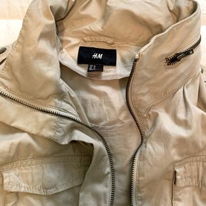 H&M safari cargo style lightweight jacket